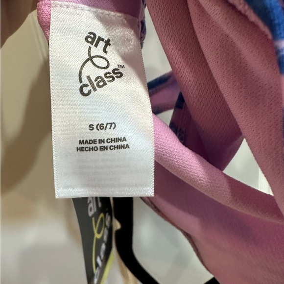 Girls' Sandy Daze Palm Printed Bikini Top - art class S 6/7 - Picture 3 of 4